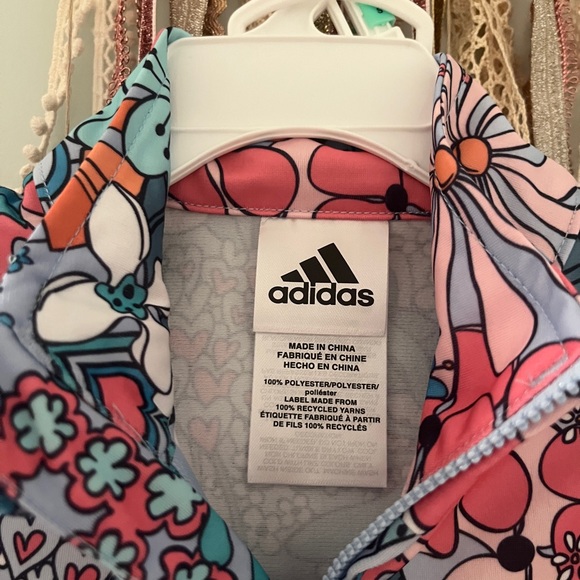 NWT Adidas 18M girls track set - Picture 2 of 4